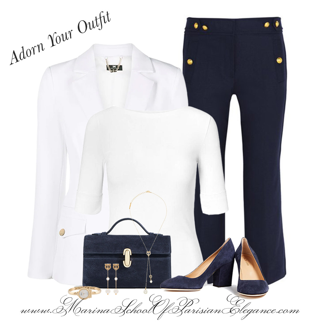 The Bell-bottomed Look with Parisian style sailor pant