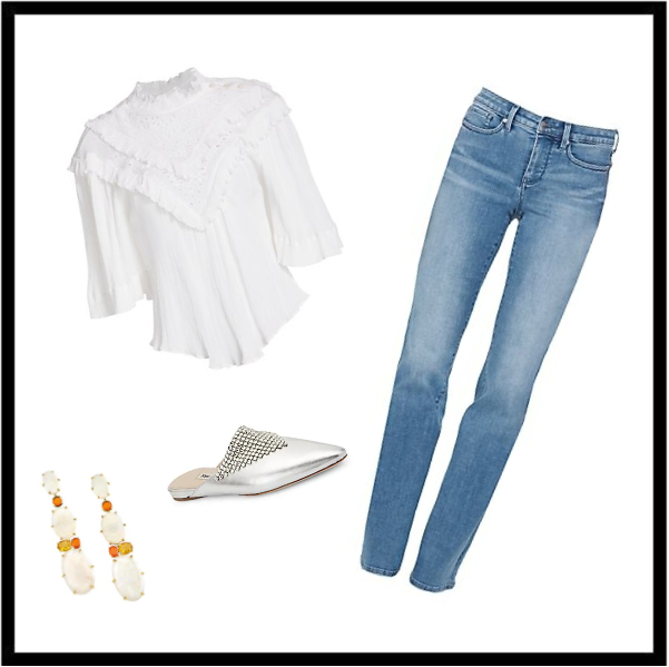 How to Put Together Outfits You Already Have - Jeans with White Top