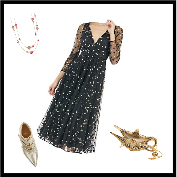 4 Ways to Parisian-Style Polka Dot Dress: Fall evening or, New Year Party guide look by the Parisian personal stylist