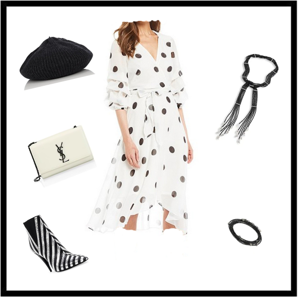 4 Ways to Parisian-Style Polka Dot Dress: Fall romantic guide look by the Parisian personal stylist