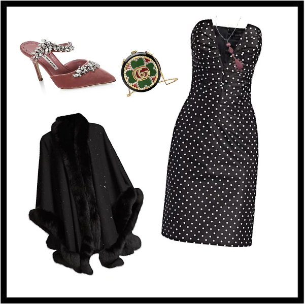 4   Ways to Parisian-Style Polka Dot Dress:  evening dress style guide by the Parisian personal stylist