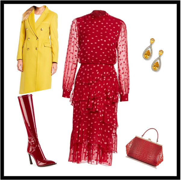 4 Ways to Parisian-Style Polka Dot Dress: Winter guide look by the Parisian personal stylist