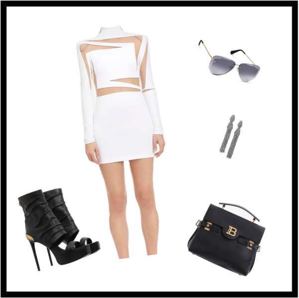 Spring_Summer Parisian Style Fashion Forecast for 2020: Transparent white mini dress style guide by the personal stylist expert in Parisian style