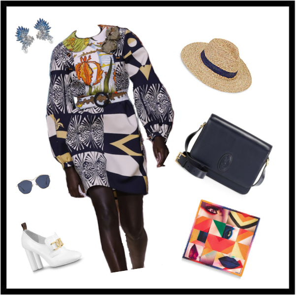 Spring_Summer Parisian Style Fashion Forecast for 2020:  Puff-sleeve dress with vibrant graphics prints style guide by the personal stylist expert in Parisian style