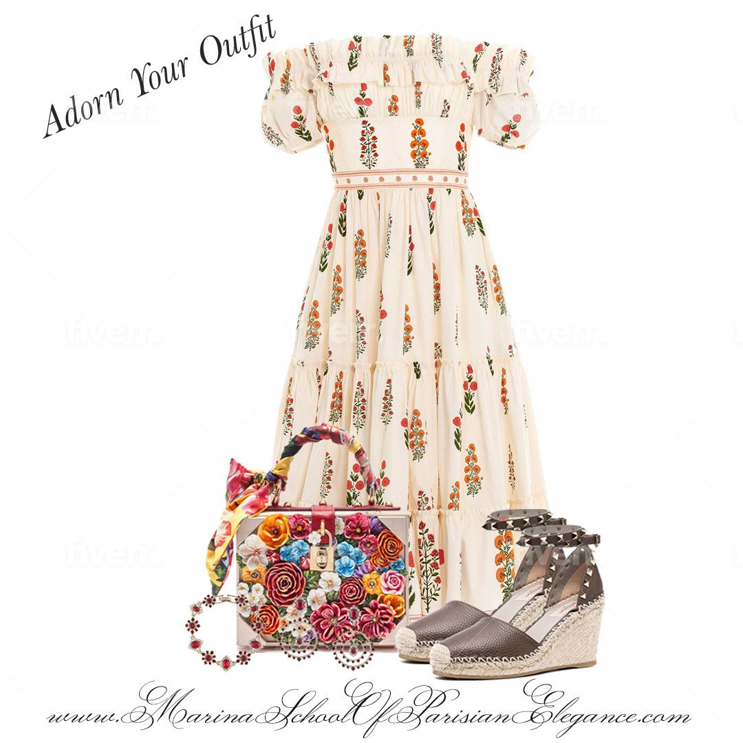 How to wear a Flowery dress :Spring/Summer Parisian Style Fashion Forecast for 2021