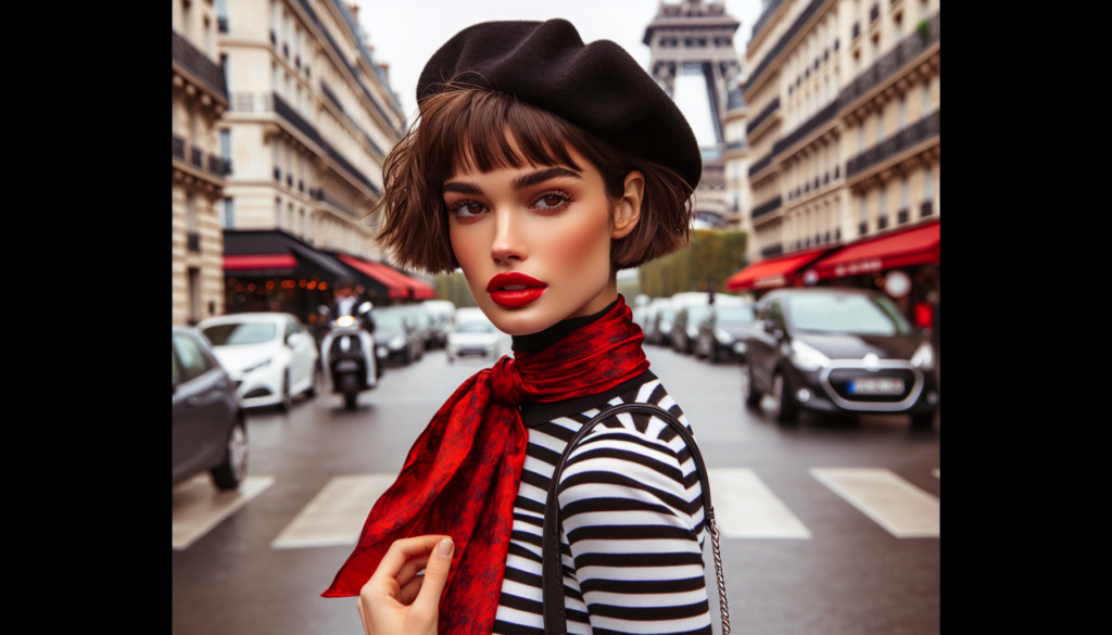 The Role of a Personal Stylist: Woman in beret and red scarf!